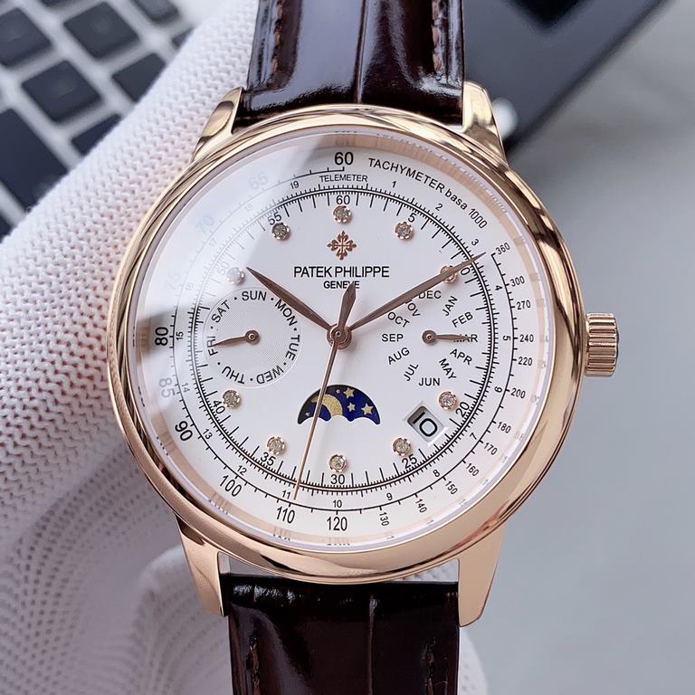 2020 Patek Philippe Complications Chronograph Series Launch Patek Philippe The aristocrat's work of art! With imported 9100 multifunctional movement (0 repairs) functions (24 hours, day of the week, star, month) imported