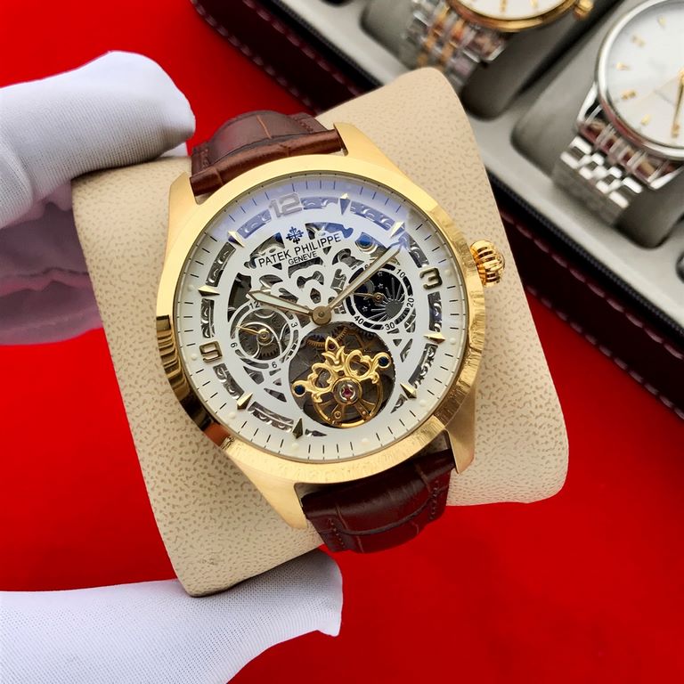 Brand Patek Philippe  PatekPhilppeStyle Prestige Gentleman's Hipster  MechanicalSize 44mm x 14mmMovement 3-hand flywheel fully automatic mechanicalMirror mineral crystalMaterial 316 stainless steelClasp pin buckleExquisi