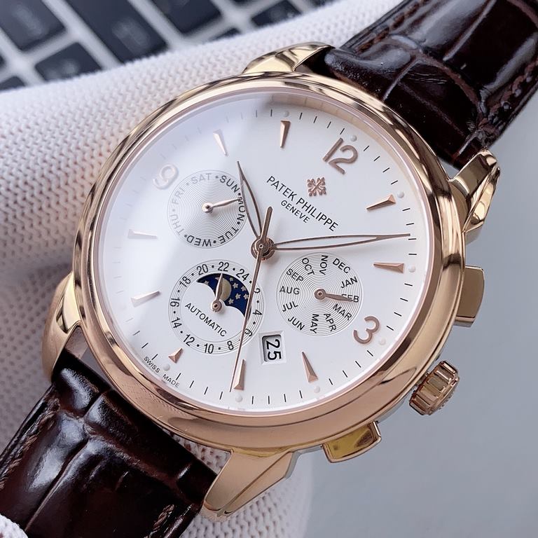 2020 Patek Philippe Complications Chronograph Series Launch Patek Philippe The aristocrat's work of art! With imported 9100 multifunctional movement (0 repairs) functions (24 hours, day of the week, star, month) imported