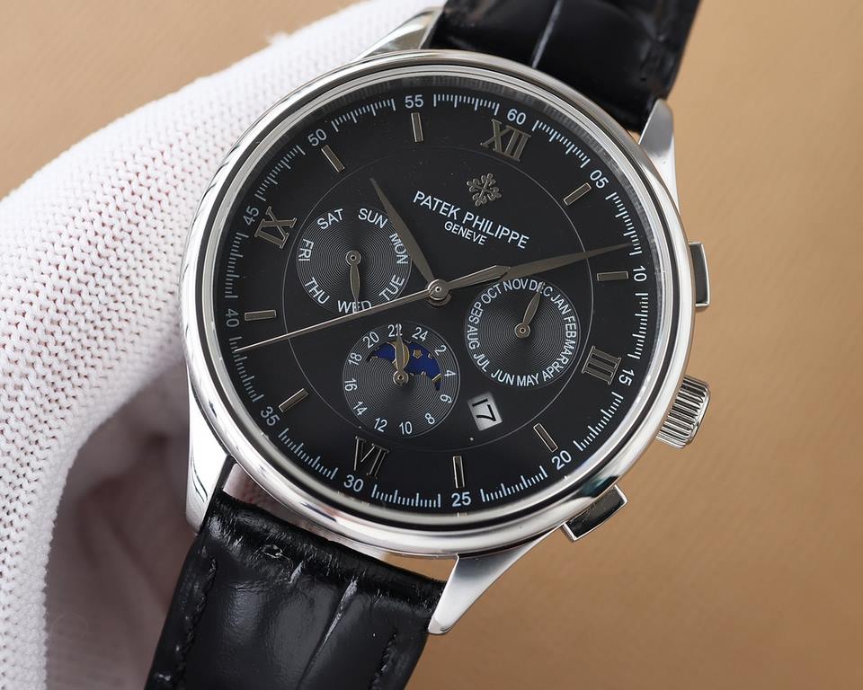 . New listing   Patek Philippe (real picture) Patek Philippe Aristocratic works of art! With imported 9100 multifunctional movement (0 return) ① Functions (Day of the week, Star, Calendar, MonthMoonSun) Imported 316 stai