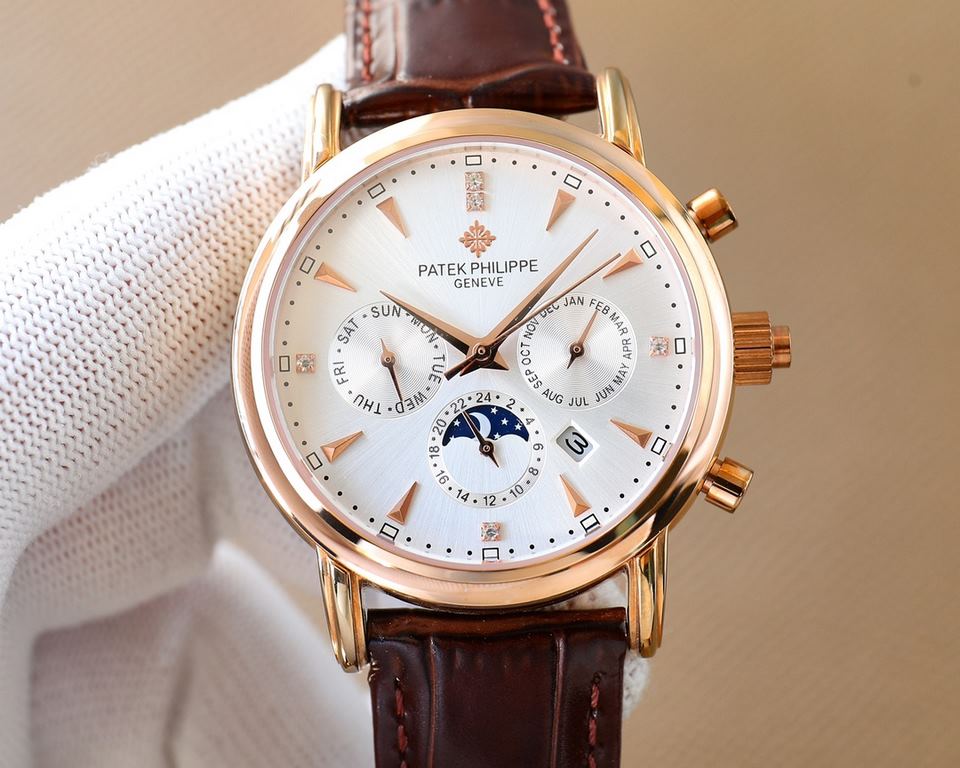 2022 New listing   Patek Philippe (real picture) Patek Philippe The aristocrat's work of art! With imported 9100 multifunctional movement (0 returns) ① Functions (Day of the week, Star, Calendar, MonthMoonSun) Imported 3