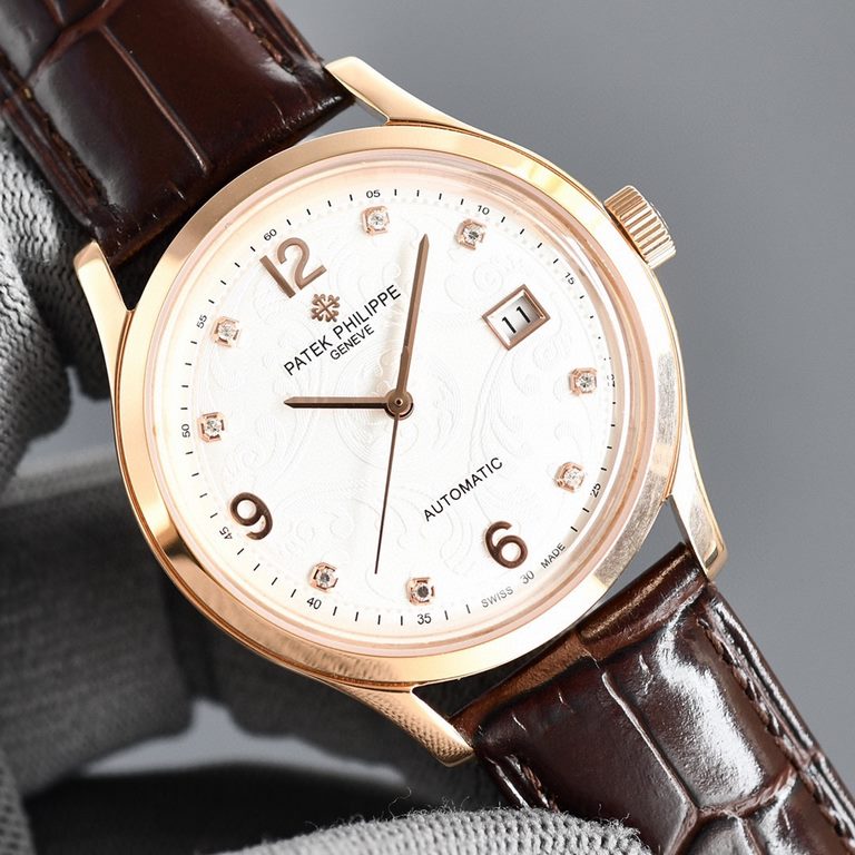 Patek Philippe, hot new style, Patek Philippe new pot cover, taking up to 6 months! Ultra-thin men's automatic mechanical wristwatch, imported original 9015  movement, 28,800 vibrations per hour, zero return  quality, di