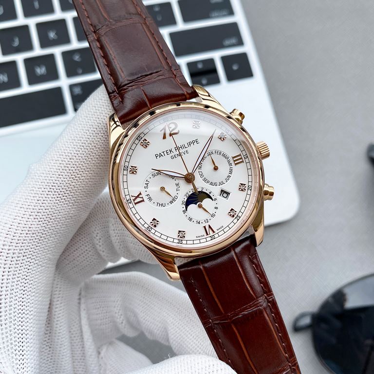 So, it's a big factory with the highest quality! New Patek Philippe and PPF factory sincere cooperation! Boutique work! (Actual picture) Patek Philippe with imported 9100 multi-function movement (0 repair) function (24 h