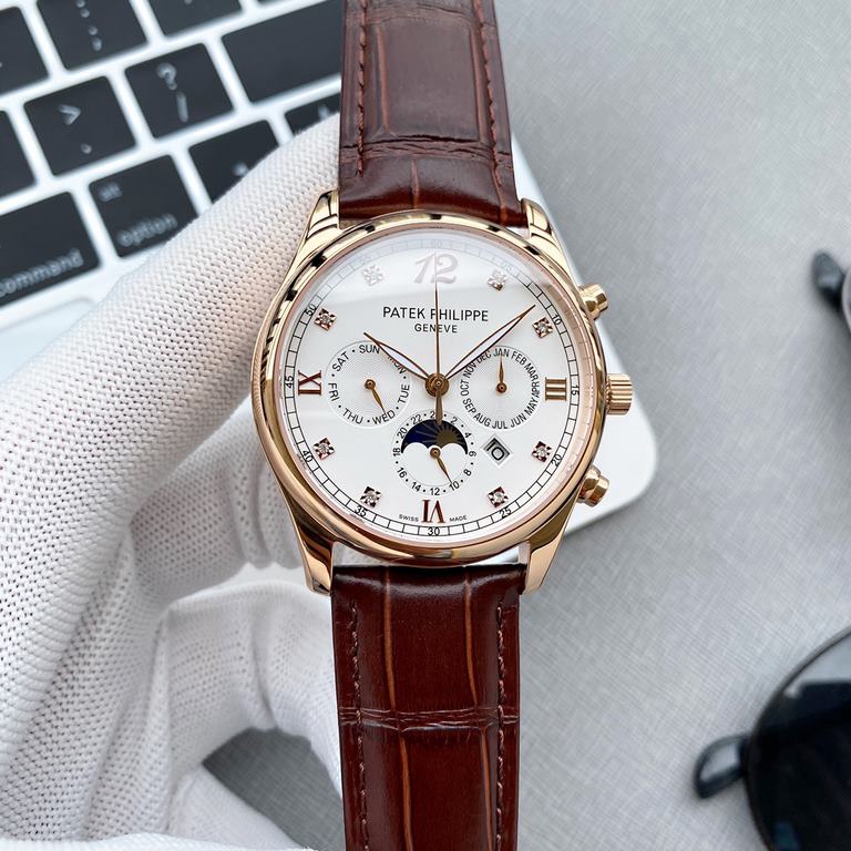 So, it's a big factory with the highest quality! New Patek Philippe and PPF factory sincere cooperation! Boutique work! (Actual picture) Patek Philippe with imported 9100 multi-function movement (0 repair) function (24 h