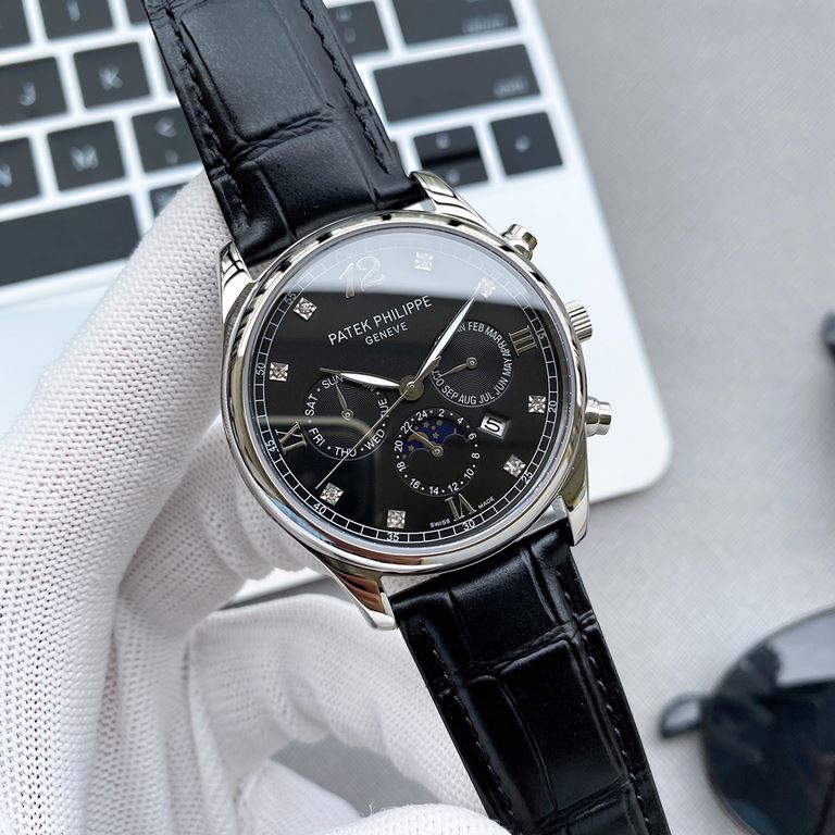 So, it's a big factory with the highest quality! New Patek Philippe and PPF factory sincere cooperation! Boutique work! (Actual picture) Patek Philippe with imported 9100 multi-function movement (0 repair) function (24 h