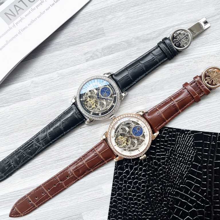 Complicated Timepieces Luxurious AtmosphereClassic New ArrivalsNew】：Patek Philippe Skeletonized designType】：Boutique men's watchesStrap] Genuine cowhide leather strap[Movement] High-end automatic mechanical movement[Mirr