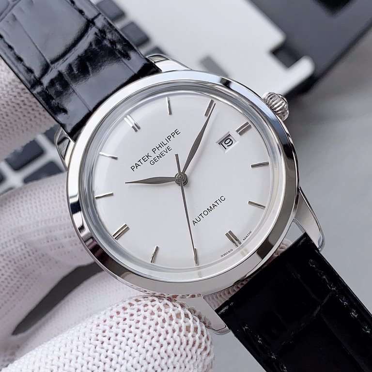 2020 new ultra-thin Patek Philippe, simple and stylish, equipped with imported 9015 automatic movement (zero return), pot glass plated with micro-blue light, Italian ultra-thin cowhide pin buckle, diameter 40mm, welcome 