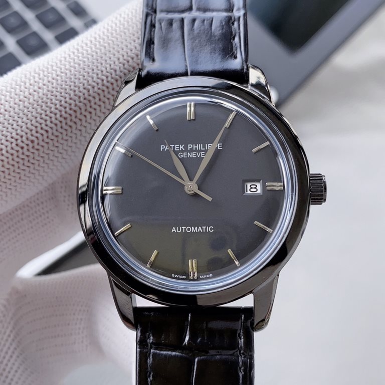 2020 new ultra-thin Patek Philippe, simple and stylish, equipped with imported 9015 automatic movement (zero return), pot glass plated with micro-blue light, Italian ultra-thin cowhide pin buckle, diameter 40mm, welcome 