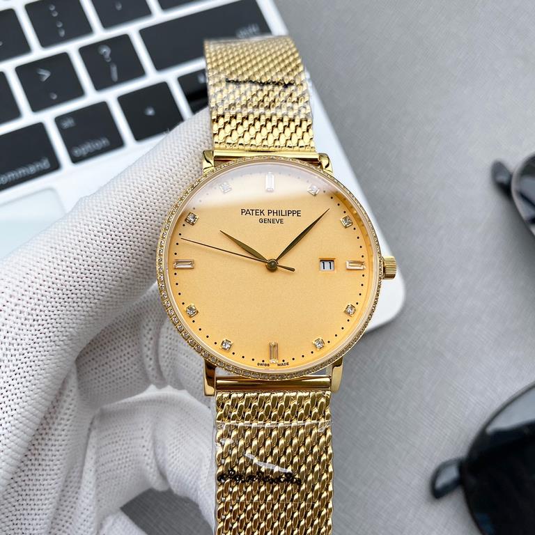 The latest 2020 Baida ultra-thin three-hand design is grandly launched!  Material 316 steel 18k micro-nano plating rose gold, diameter 40mm thickness 0.8, movement model 9015 imported movement, 28,800 oscillations per ho