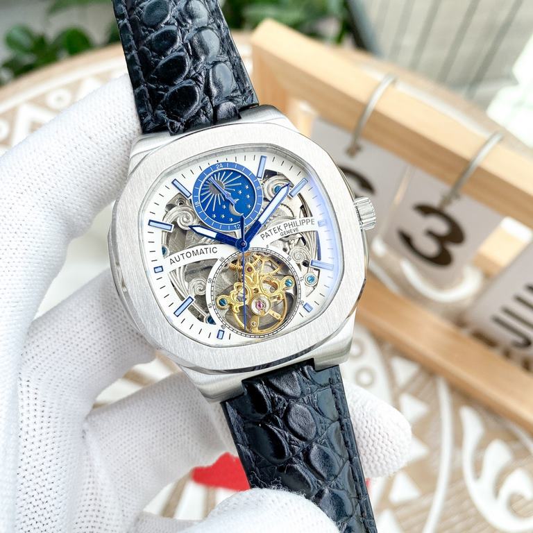 Philippe Patek Philippe boutique men's watches, multifunctional skeleton design, noble atmosphere, gentleman style, excellent quality, hot sale all over the city. Adopt automatic mechanical movement, top 316 steel case, 