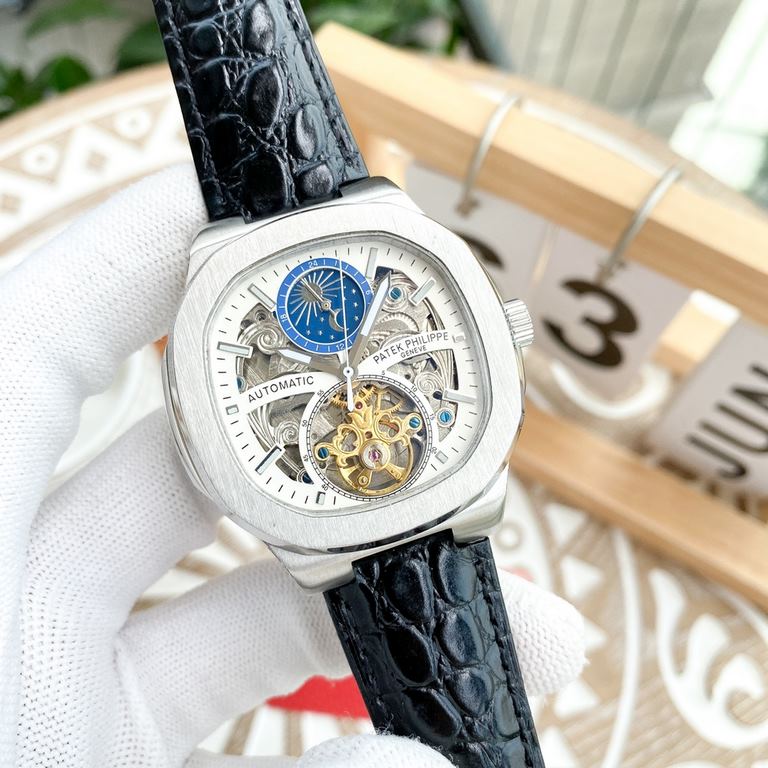 Philippe Patek Philippe boutique men's watches, multifunctional skeleton design, noble atmosphere, gentleman style, excellent quality, hot sale all over the city. Adopt automatic mechanical movement, top 316 steel case, 