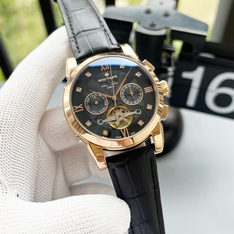 UnityComplicated Timepieces Luxurious Atmosphere Classic new products shocked listing New】：Patek Philippe Multifunctional Boutique Large flywheel design【Type】：Boutique men's watchesStrap] Genuine cowhide leather strap【Mo