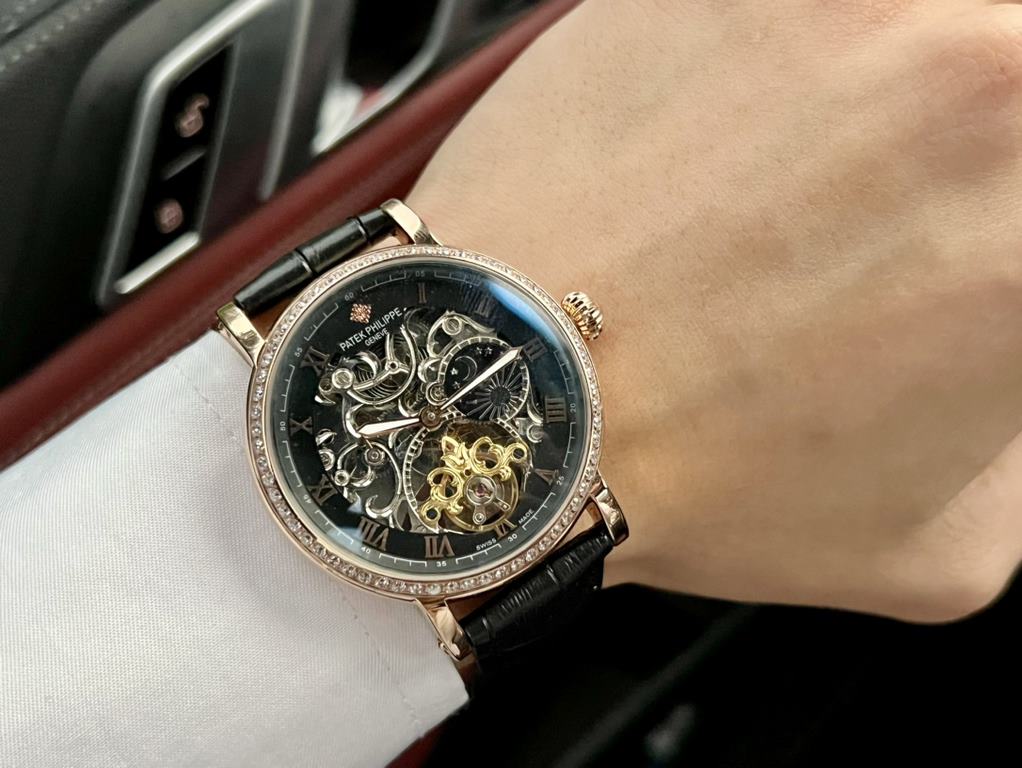 Same. Patek Philippe - PatekPhilippe   boutique men's watches       Powerful skeletonized design, skillful, unique, noble atmosphere, gentleman style. Using automatic mechanical movement, top 316 stainless steel case, mi