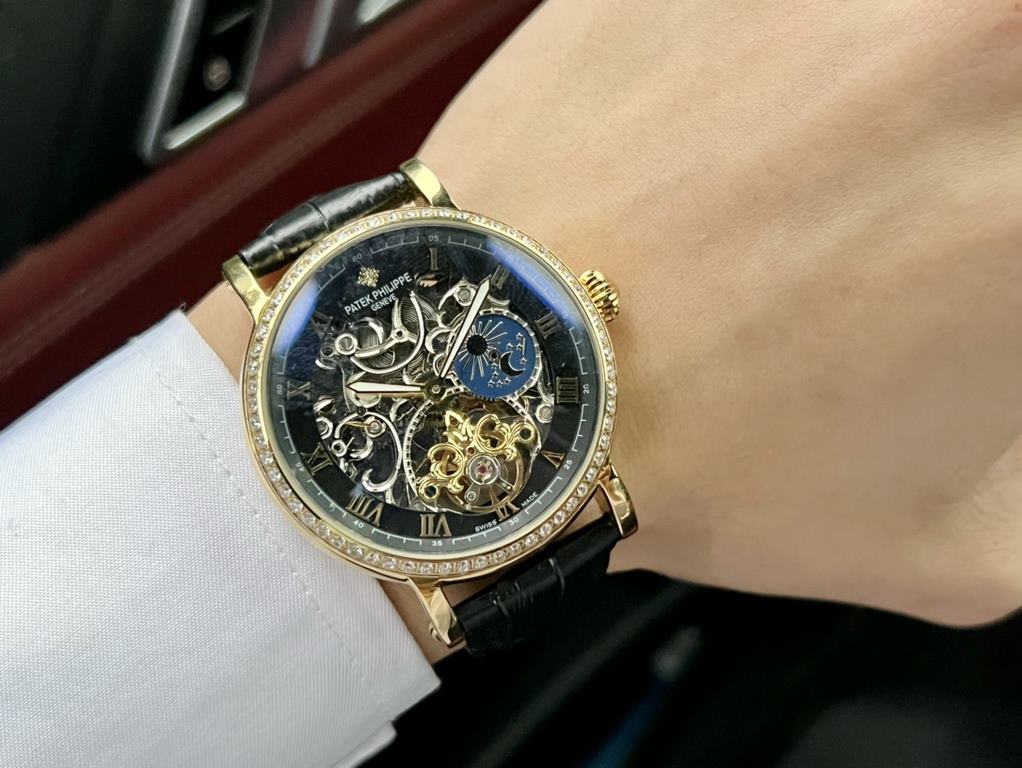 Same. Patek Philippe - PatekPhilippe   boutique men's watches       Powerful skeletonized design, skillful, unique, noble atmosphere, gentleman style. Using automatic mechanical movement, top 316 stainless steel case, mi