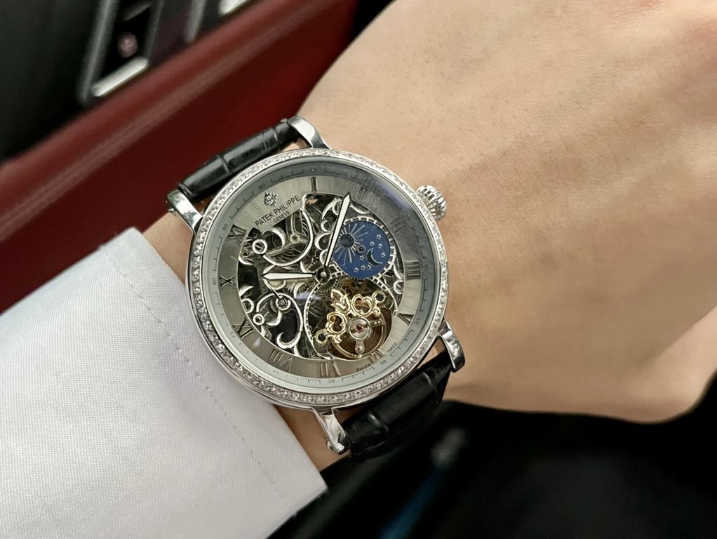 Same. Patek Philippe - PatekPhilippe   boutique men's watches       Powerful skeletonized design, skillful, unique, noble atmosphere, gentleman style. Using automatic mechanical movement, top 316 stainless steel case, mi