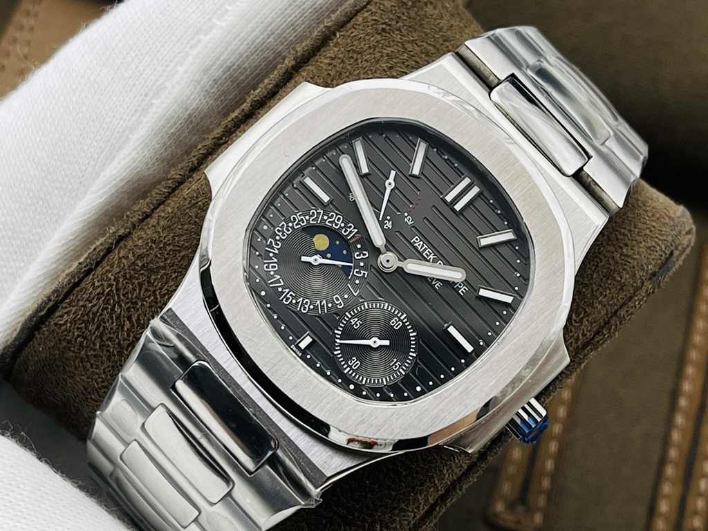 PFF Factory221 Recommended] V3 upgraded version [the highest quality version on the market] Patek Philippe Patek Philippe Sporting Collection (Nautilus) 5724 (Bastard) Pearl Tourbillon! Patekphilippe Patekphilippe Sports