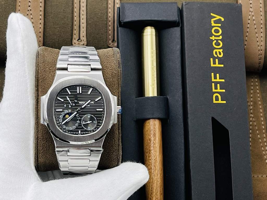 PFF Factory221 Recommended] V3 upgraded version [the highest quality version on the market] Patek Philippe Patek Philippe Sporting Collection (Nautilus) 5724 (Bastard) Pearl Tourbillon! Patekphilippe Patekphilippe Sports