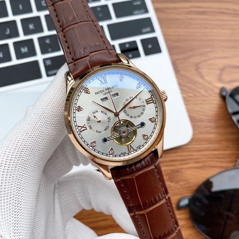 Physical photographyBrand：Patek Philippe-PATEK PHILPPEType [cool] men's watchesCase 316 stainless steel (quality workmanship)Strap imported calfskin  316 steel (two optional)Movement Highly customized automatic mechanica