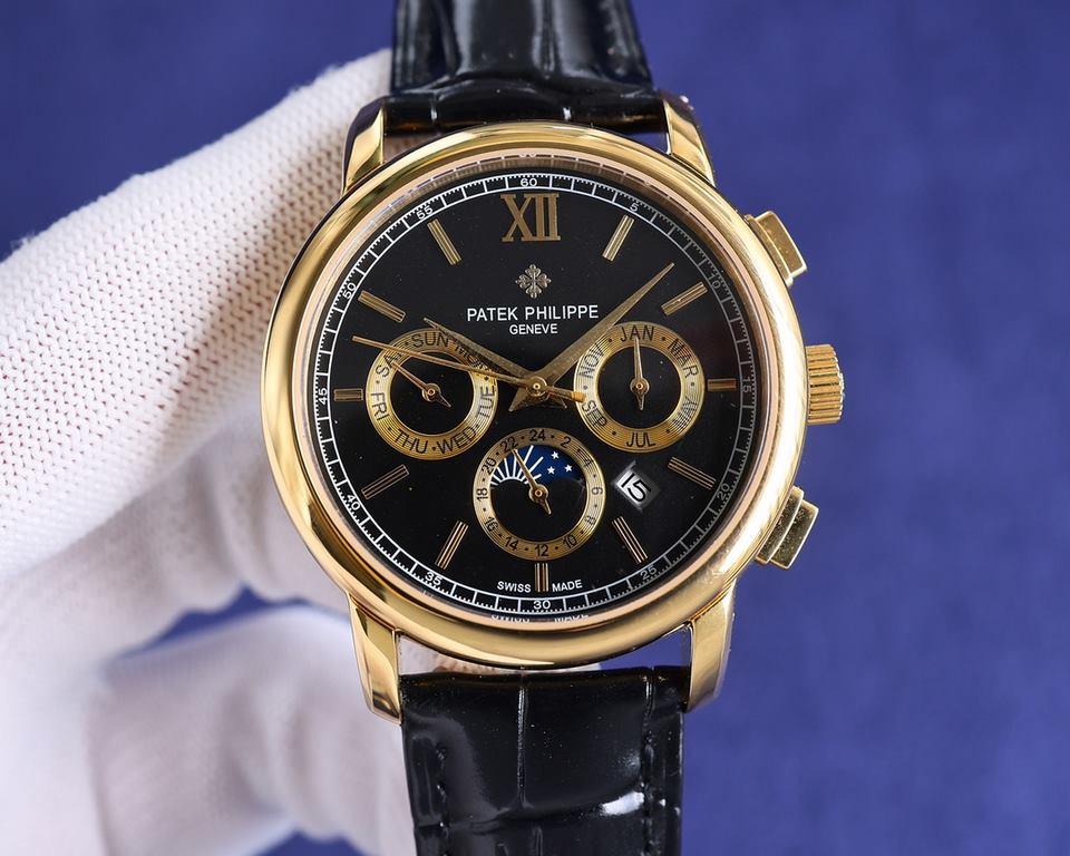 [Rose] [Rose] 2023 new listing   Patek Philippe (real picture) Patek Philippe Aristocratic works of art! With imported 9100 multifunctional movement (0 return) ① Functions (Day of the week, Star, Calendar, MonthMoonSun) 