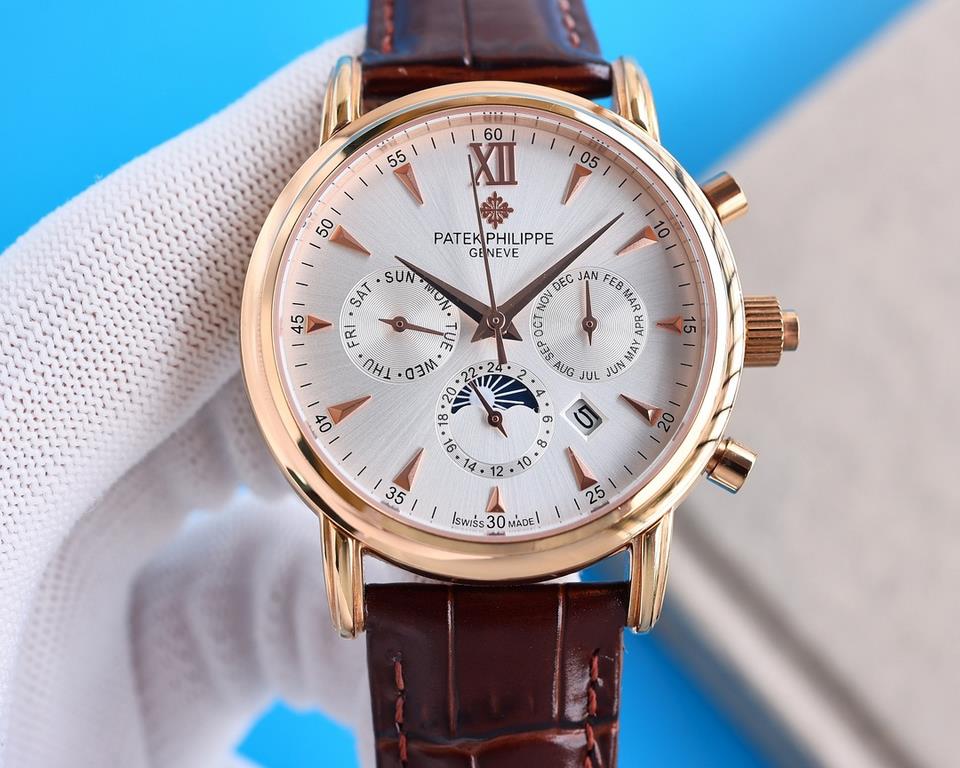 2022 New listing   Patek Philippe (real picture) Patek Philippe The aristocrat's work of art! With imported 9100 multifunctional movement (0 returns) ① Functions (Day of the week, Star, Calendar, MonthMoonSun) Imported 3