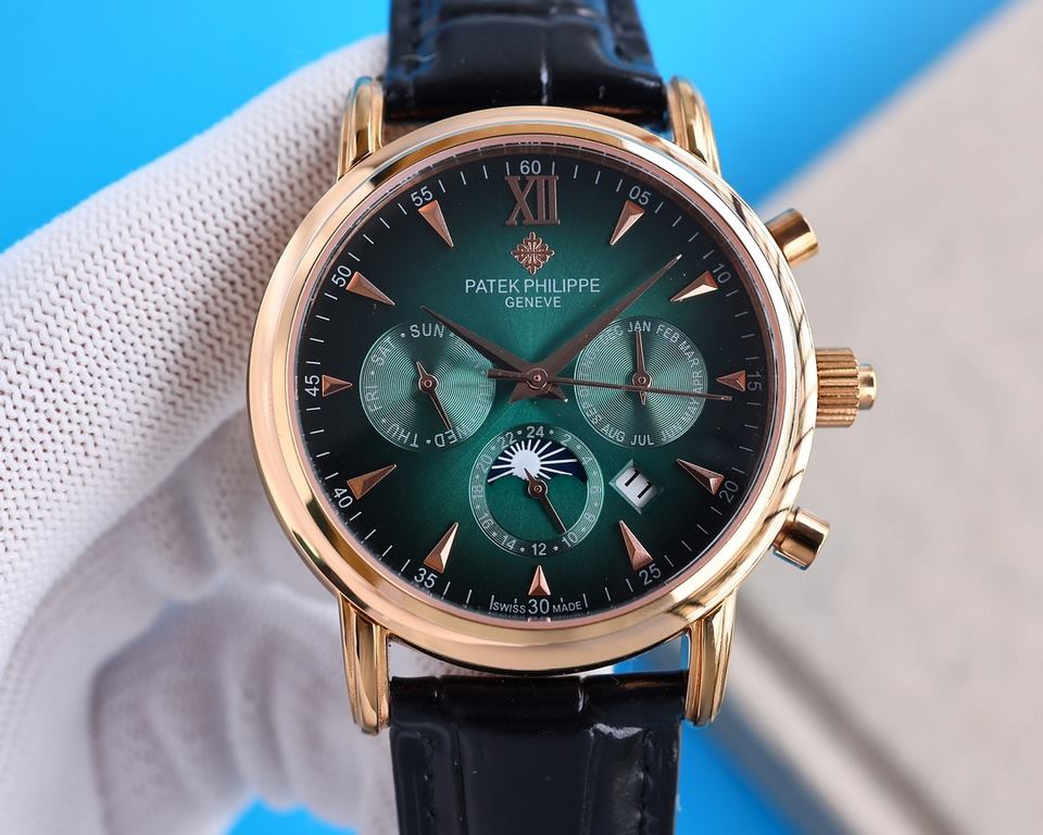 2022 New listing   Patek Philippe (real picture) Patek Philippe The aristocrat's work of art! With imported 9100 multifunctional movement (0 returns) ① Functions (Day of the week, Star, Calendar, MonthMoonSun) Imported 3