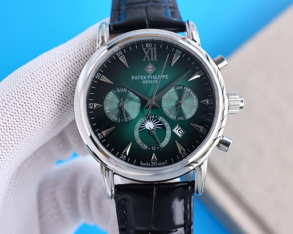 2022 New listing   Patek Philippe (real picture) Patek Philippe The aristocrat's work of art! With imported 9100 multifunctional movement (0 returns) ① Functions (Day of the week, Star, Calendar, MonthMoonSun) Imported 3