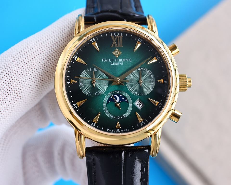 2022 New listing   Patek Philippe (real picture) Patek Philippe The aristocrat's work of art! With imported 9100 multifunctional movement (0 returns) ① Functions (Day of the week, Star, Calendar, MonthMoonSun) Imported 3