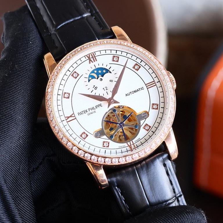 Patek. Patek Philippe Patek.Philippe boutique men's watches, large flywheel equipped with moon phase design, noble atmosphere, gentleman style, excellent quality, hot sale all over the city. Adopting automatic mechanical