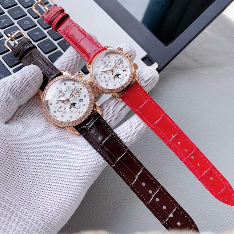 Exclusive development Patek Philippe Complications Chronograph Collection is launched Patek Philippe. Perpetual Calendar Couple's Watch! Little Red Book explosive [love] multi-function watch Officially launched!1   equip