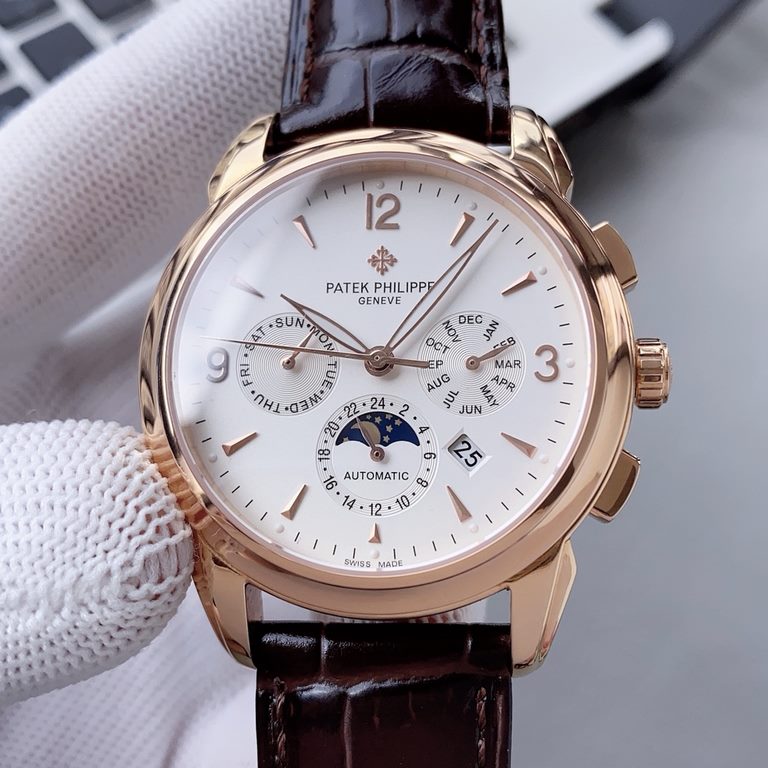 2020 Patek Philippe Complications Chronograph Series Launch Patek Philippe The aristocrat's work of art! With imported 9100 multifunctional movement (0 repairs) functions (24 hours, day of the week, star, month) imported