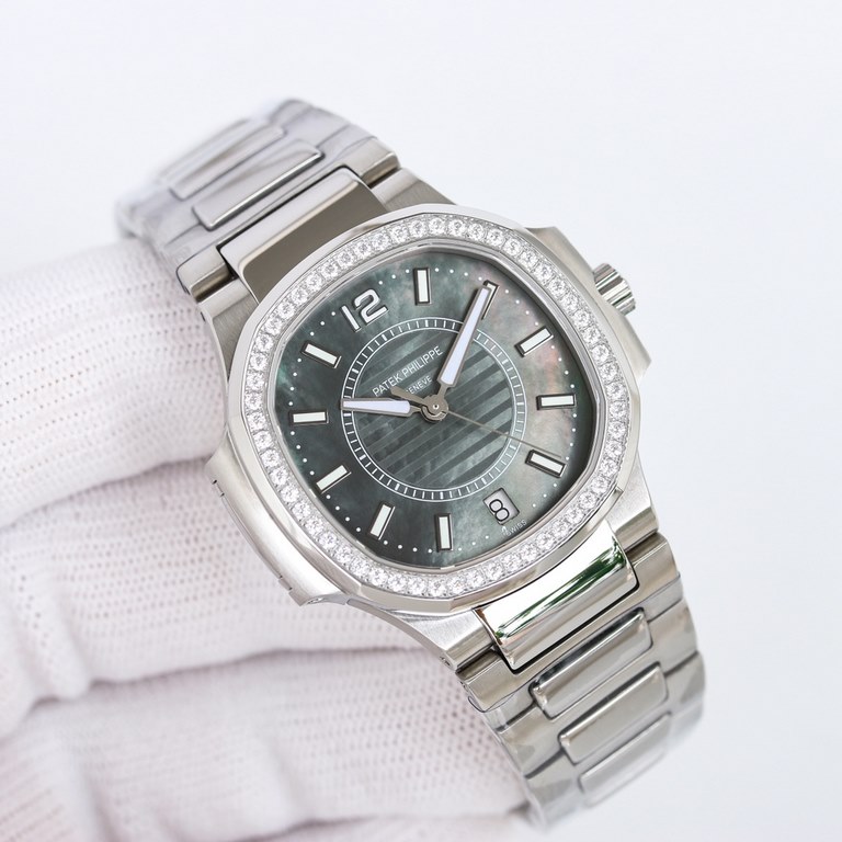 [2024 Super God's work Top version] Patek. Philippe Sport Elegance Nautilus Women's Watch P is strong! Feel free to compare the details1  with customized version 9015 machine change Cal.324sc automatic movement, 45 hours