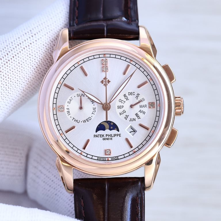 2022 New Patek Philippe New listing   (real picture) Patek Philippe The aristocrat's work of art! With imported 9100 multifunctional movement (0 repairs) functions (24 hours, day of the week, star, monthmoonsun) imported