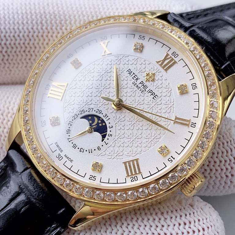 new first push 2020 hot new Patek Philippe (couples pair of watches   upgraded version of the true moon phase function watch series), ushered in a new member. The word fashion high-end atmosphere, using a unique Swiss ET