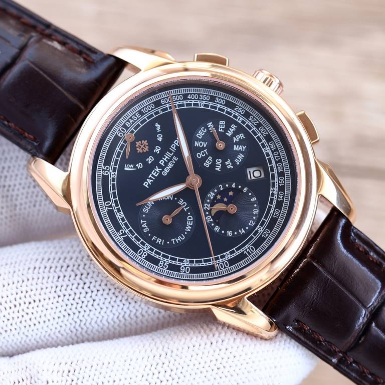 2022 New listing   Patek Philippe (real picture) Patek Philippe The aristocrat's work of art! With imported 9100 kinetic multi-function 7-hand movement (0 repairs) ① Functions (kinetic, 24 hours, day of the week, star, m