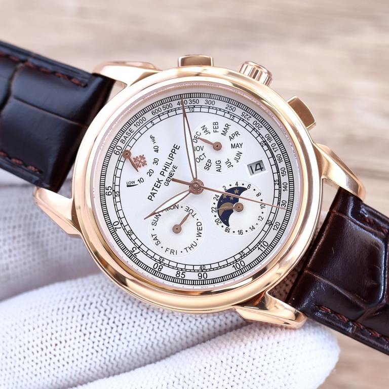 2022 New listing   Patek Philippe (real picture) Patek Philippe The aristocrat's work of art! With imported 9100 kinetic multi-function 7-hand movement (0 repairs) ① Functions (kinetic, 24 hours, day of the week, star, m