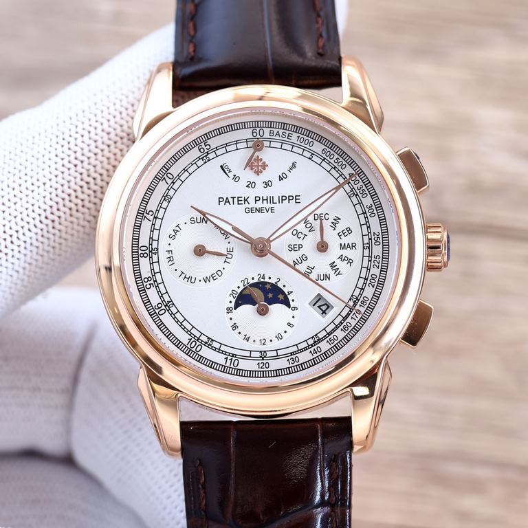 2022 New listing   Patek Philippe (real picture) Patek Philippe The aristocrat's work of art! With imported 9100 kinetic multi-function 7-hand movement (0 repairs) ① Functions (kinetic, 24 hours, day of the week, star, m