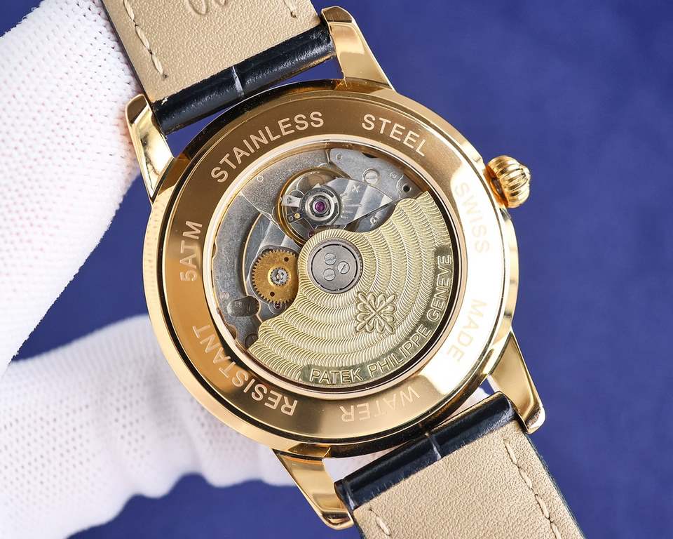 2022  Patek Philippe, hot new style, Patek Philippe new pot cover, took up to 6 months! Ultra-thin men's automatic mechanical wristwatch, using imported original 9015  movement, 28,800 vibrations per hour, zero return  q