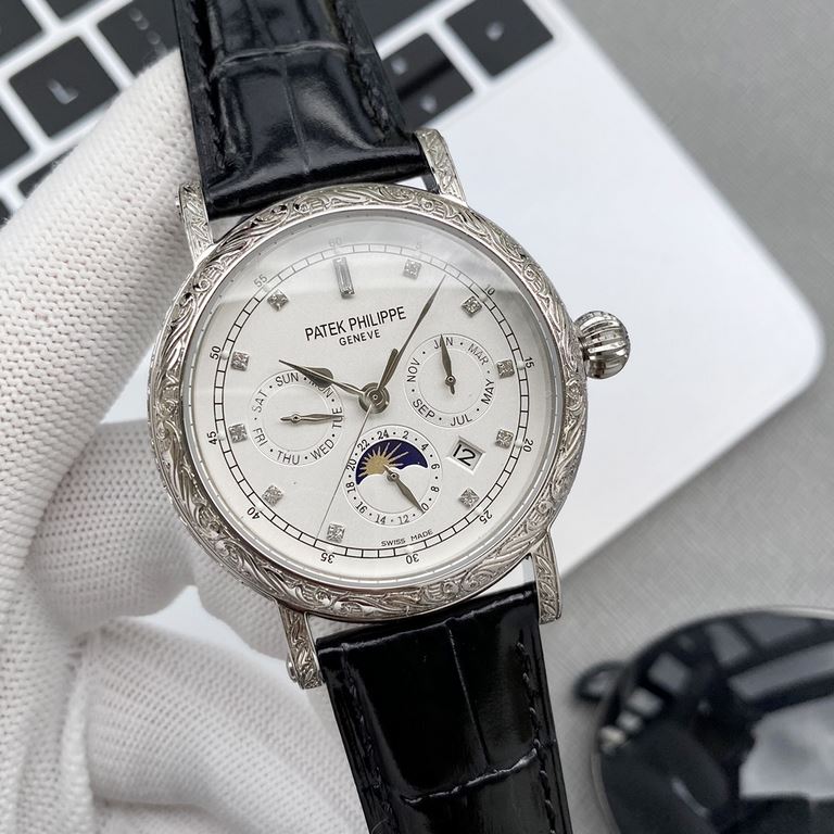 Patek Philippe's hand-engraved watch is a stunning new addition to the Calatrava collection.The elegant and versatile Calatrava with its engraved case has a very personalized look, and at 42 mm, it fits a man's hand, whi