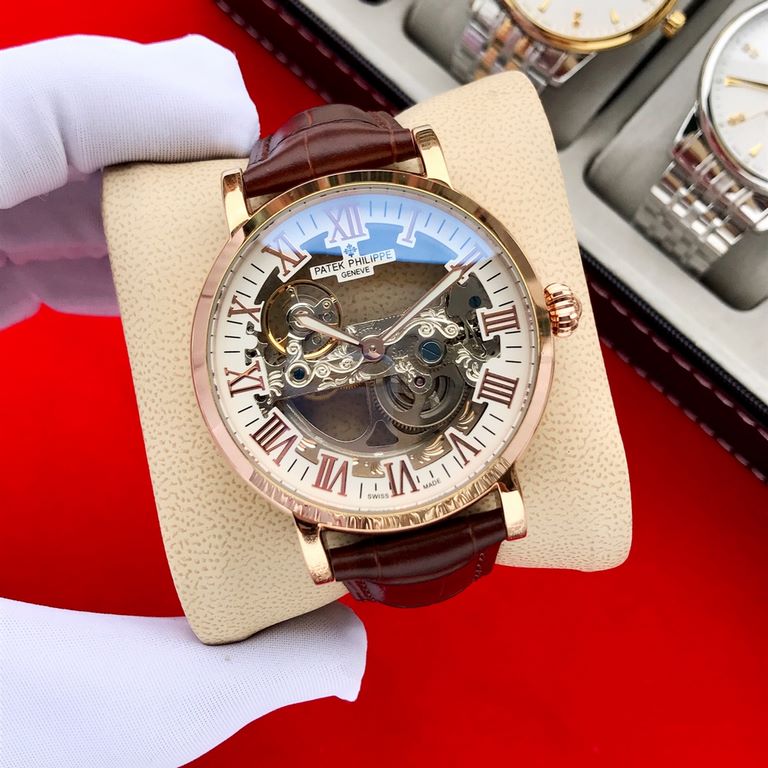 Brand Patek Philippe  PatekPhilppeStyle Prestige Gentleman's Hipster  MechanicalSize 44mm x 14mmMovement 3-hand flywheel fully automatic mechanicalMirror mineral crystalMaterial 316 stainless steelClasp pin buckleExquisi