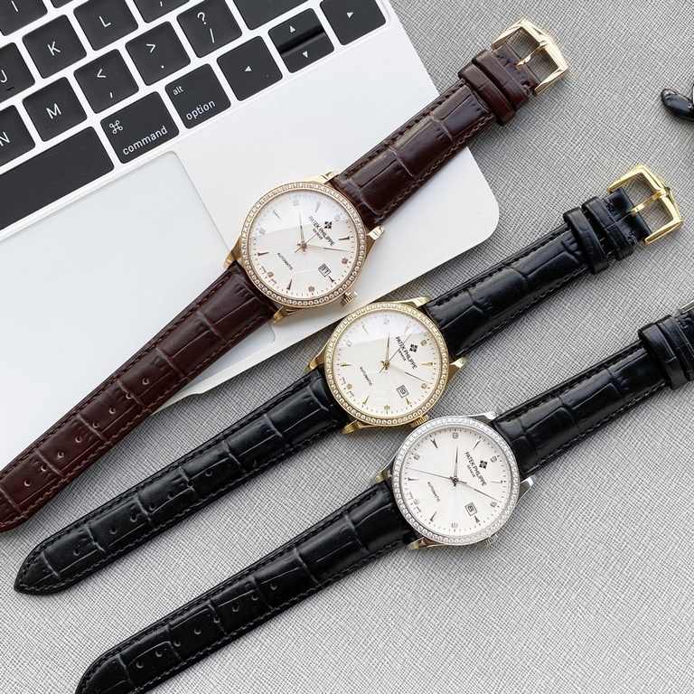 Elegant and versatile Calatrava carved case is highly personalized, wear-resistant and rust-resistant! Unique skeleton needle design, bearing the original imported 9015 automatic mechanical movement (time accurate zero r