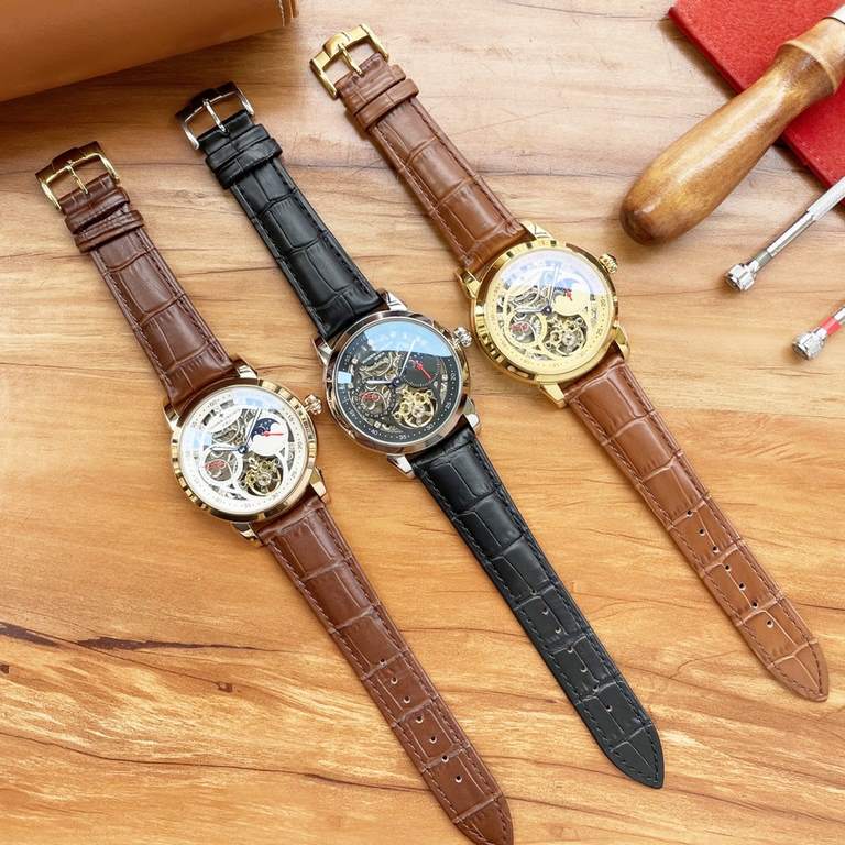 Men's favorite multi-function watch  Newest】：Patek Philippe  Best Design Exclusive First 【Type】：Boutique men's watches[Strap] Genuine cowhide leather strap[Movement] High-end automatic mechanical movement[Mirror] mineral