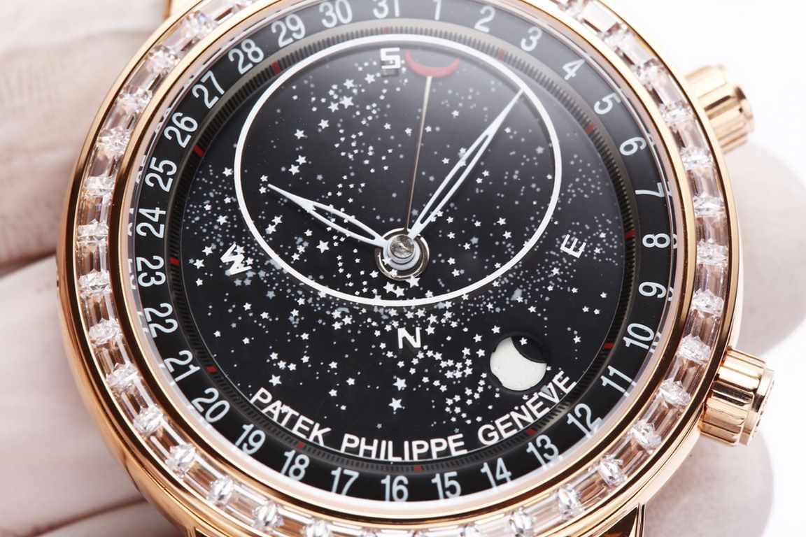 PP.Patek Philippe Star the highest version of the market Function and movement with the same authentic, using Cal.240 pearl tourbillon ultra-thin movement, Patek Philippe Star upgraded Ultimate V5 version! This time to d