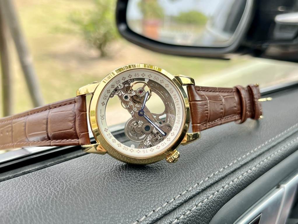 Same. Patek Philippe - PatekPhilippe   fine men's watches       The new skeletonized design, skillful, unique, noble atmosphere, gentleman style. Adopting automatic mechanical movement, top-grade 316 stainless steel case