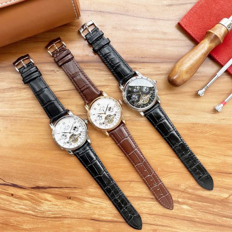 Men's favorite multi-function watch  Newest】：Patek Philippe  Best Design Exclusive First 【Type】：Boutique men's watches[Strap] Genuine cowhide leather strap[Movement] High-end automatic mechanical movement[Mirror] mineral