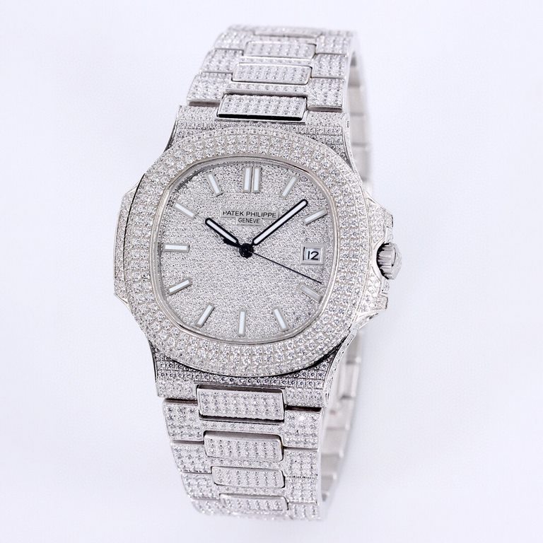 PATEK PHILIPPE] Patek Philippe Nautilus 571910G-010 in white gold. The perfect combination of the brand's world-renowned superlative jewelry, this luxury Patek Philippe watch is a unique and charismatic design, a sublime