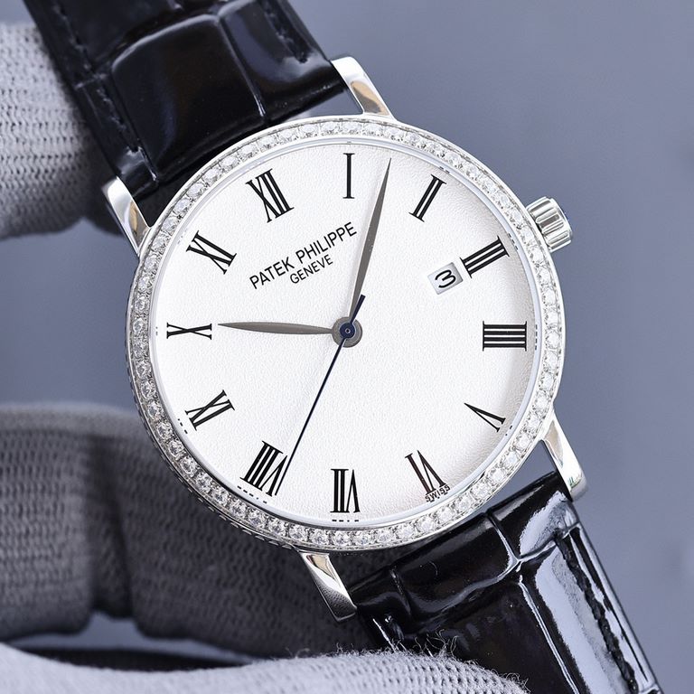 Ultra-thin Ultra-thin OM new Patek Philippe real picture! Takes up to 12 months! Ultra-thin men's automatic mechanical watch, imported original 9015  movement, 28,800 vibrations per hour, Zero Repair  quality, diameter 4