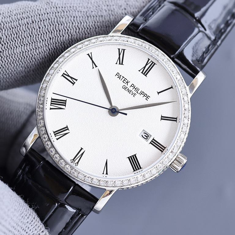 Ultra-thin Ultra-thin OM new Patek Philippe real picture! Takes up to 12 months! Ultra-thin men's automatic mechanical watch, imported original 9015  movement, 28,800 vibrations per hour, Zero Repair  quality, diameter 4