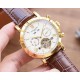 Men's favorite multi-function watch  Newest】：Patek Philippe  Best Design Exclusive First 【Type】：Boutique men's watches[Strap] Genuine cowhide leather strap[Movement] High-end automatic mechanical movement[Mirror] mineral