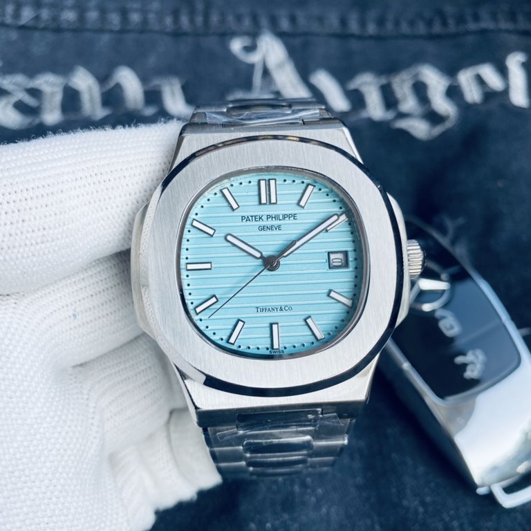 New Tiffany Literal Brand PATEK PHILIPPE Patek Philippe      Collection Nautilus, the king of steel watches.  movement equipped with top imported mechanical movement Selling point steel band in the bead diamond is stone 