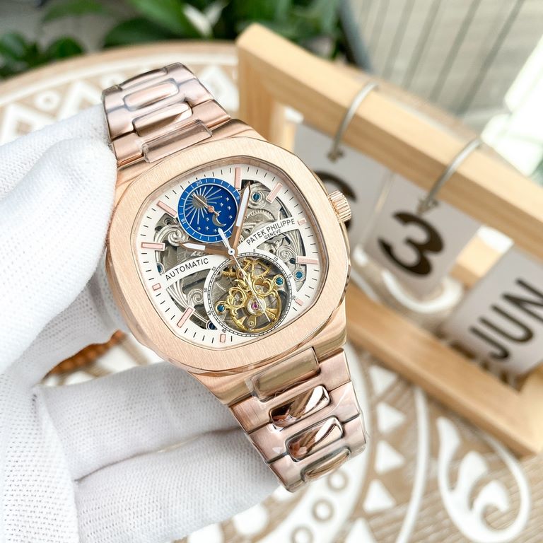 Philippe Patek Philippe boutique men's watches, multifunctional skeleton design, noble atmosphere, gentleman style, excellent quality, hot sale all over the city. Adopt automatic mechanical movement, top 316 steel case, 